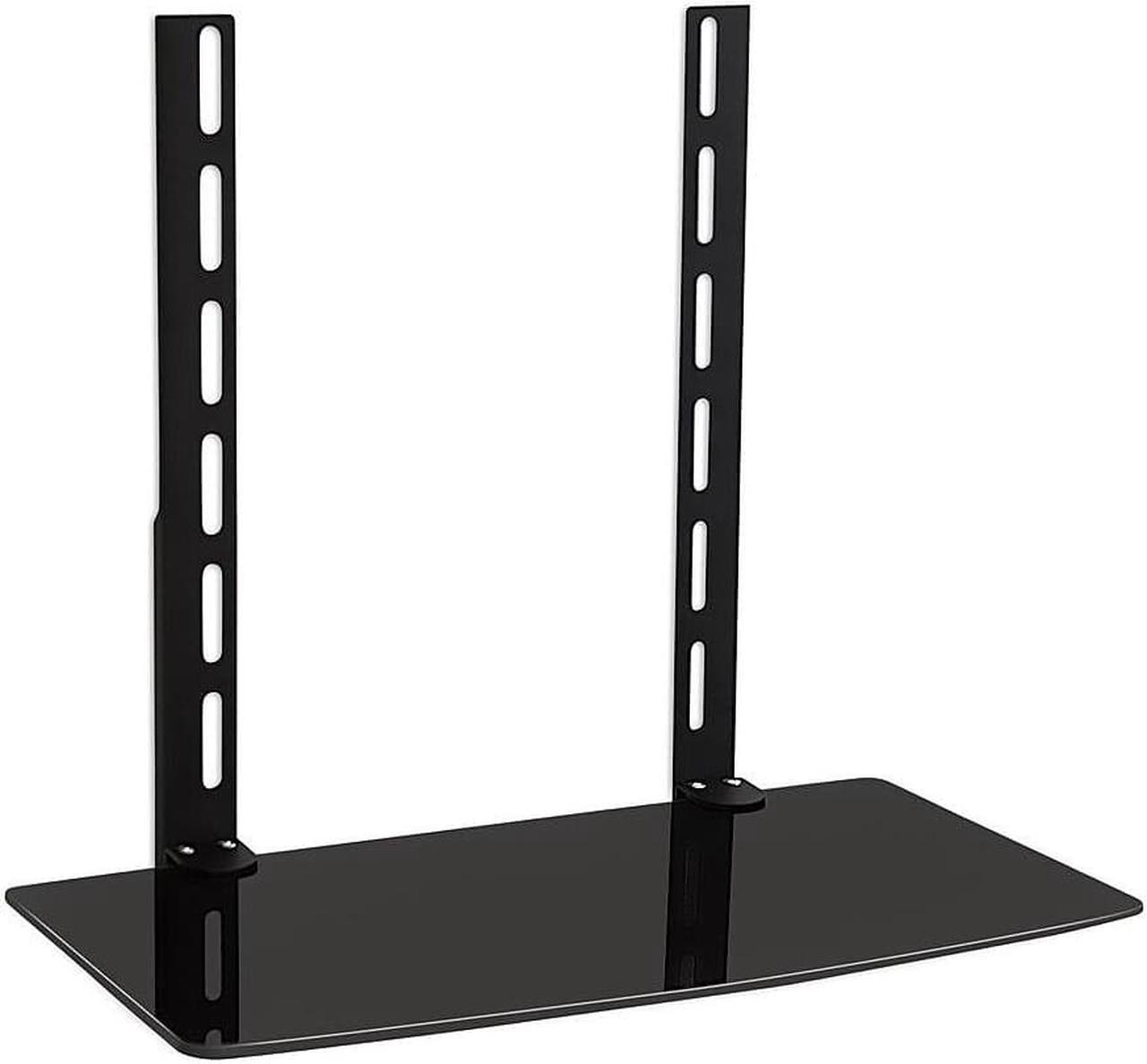 Alt view image 8 of 14 - Mount-It! TV Wall Mount Bracket for Cable Box DVD Player Stereo Components Shelf (1 Shelf) (MI-8401)