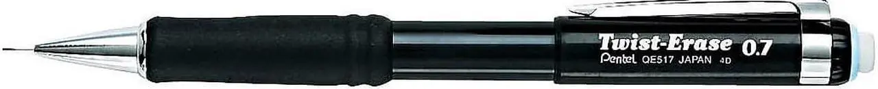 Alt view image 9 of 11 - Pentel Twist-Erase III Mechanical Pencil 0.7 mm Black Barrel QE517A