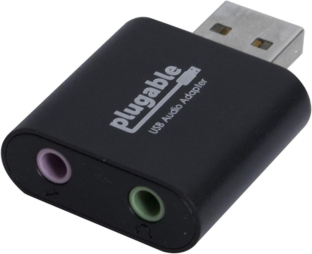 Alt view image 10 of 17 - Plugable USB Audio Adapter with 3.5mm Speaker-Headphone and Microphone Jack, Add an External Stereo Sound Card to Any PC, Compatible with Windows, Mac, and Linux