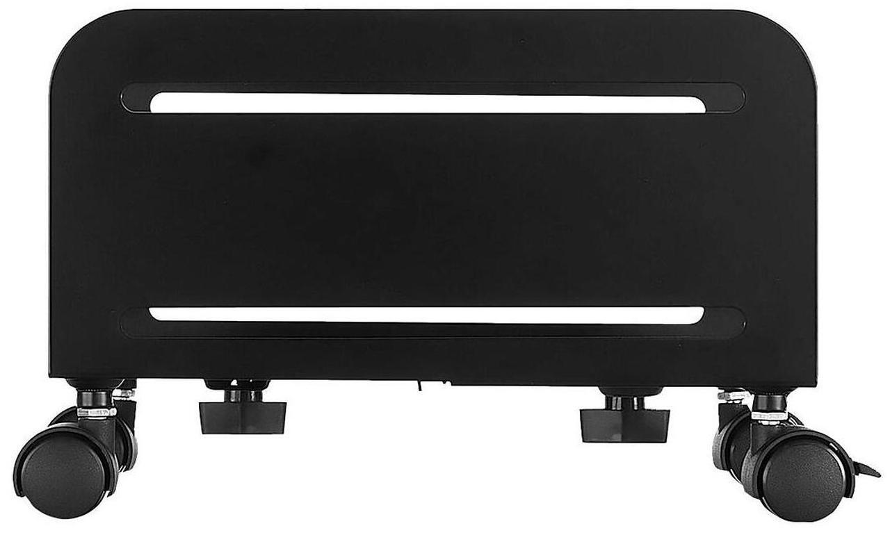 Alt view image 7 of 11 - Mount-It! Rolling CPU Stand with Wheels, Heavy Duty Desktop Computer Tower Cart with Ventilation and Adjustable Width from 4.87 to 8.5 Inches, Steel