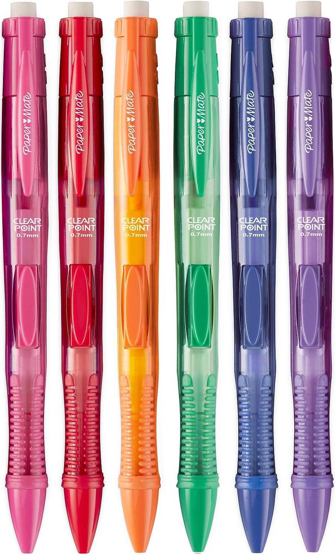 Alt view image 6 of 10 - Paper Mate Clearpoint Color Mechanical Pencils Assorted School Grade 6/Pack 1984678