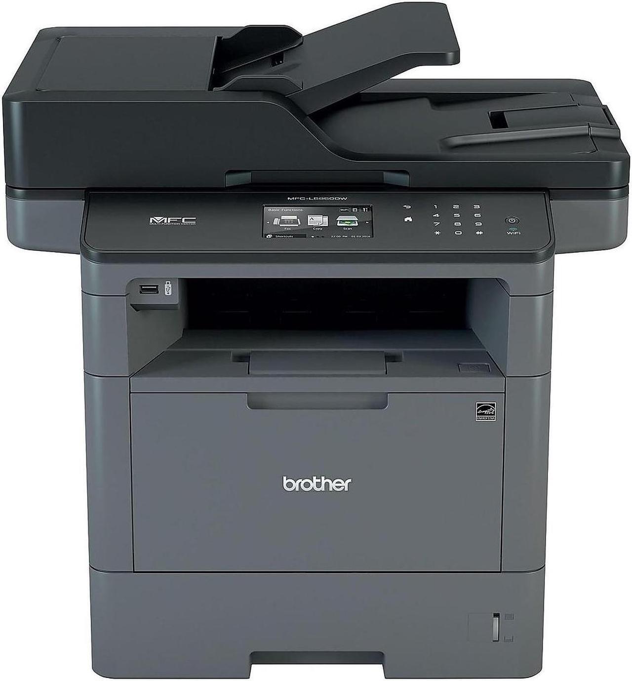 Alt view image 2 of 17 - Brother MFC-L5850DW Monochrome Laser All-In-One Printer, Copier, Scanner, Fax