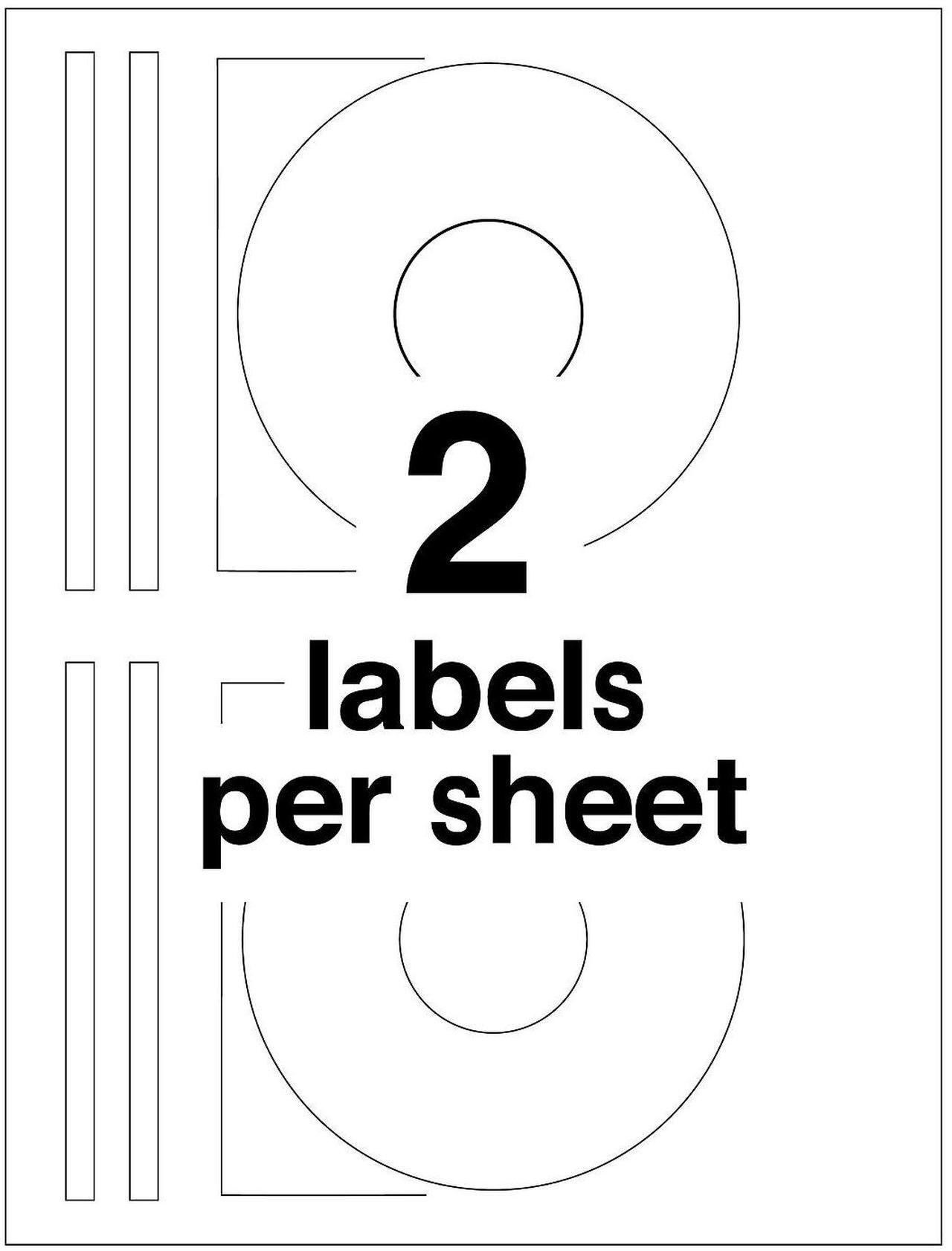 Alt view image 18 of 19 - AVERY 5931 Matte White Removable CD Labels for Laser Printers