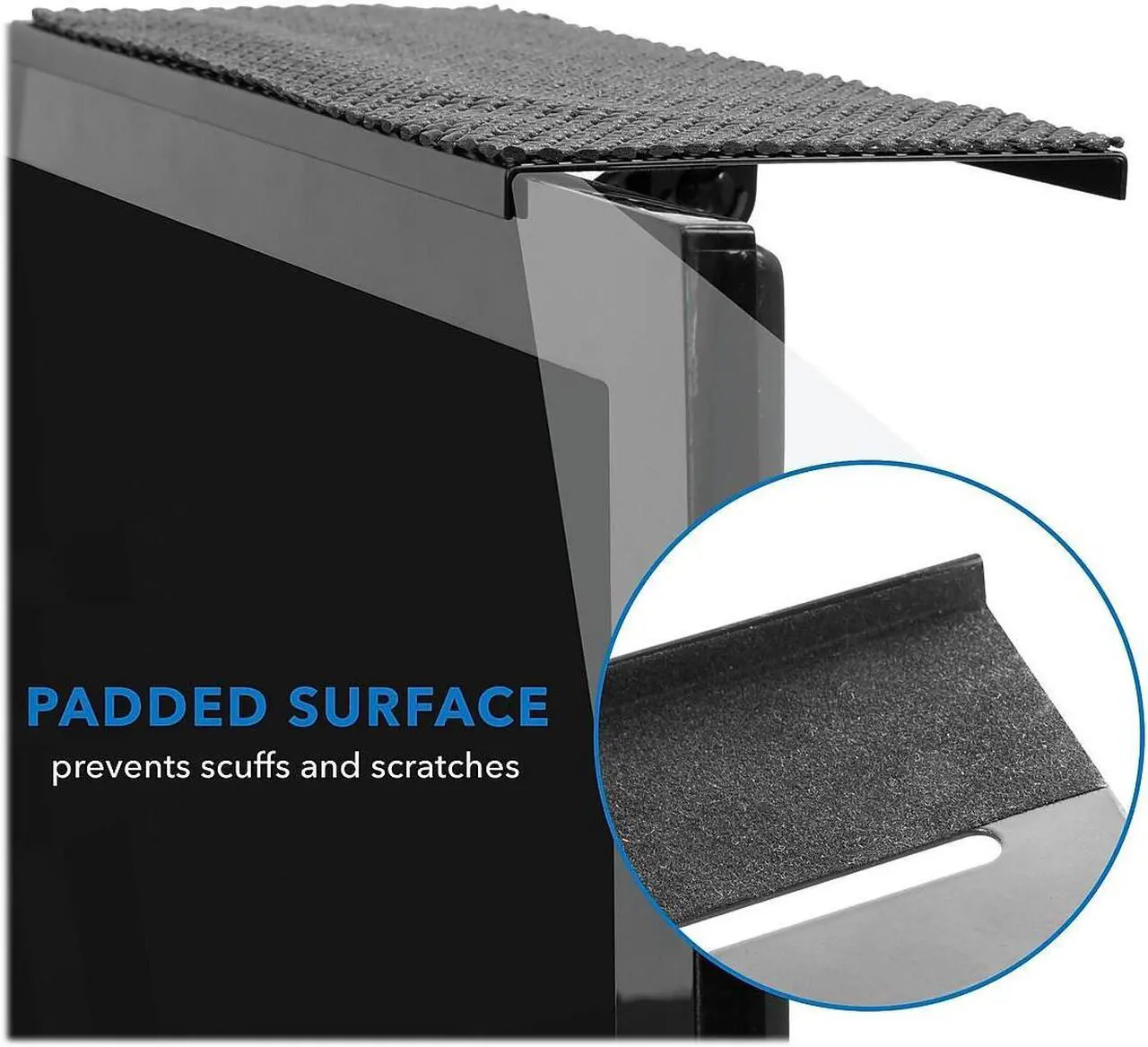 Alt view image 12 of 14 - Mount-It! TV Top Shelf | Attaches to TV | 13.2 lbs Capacity