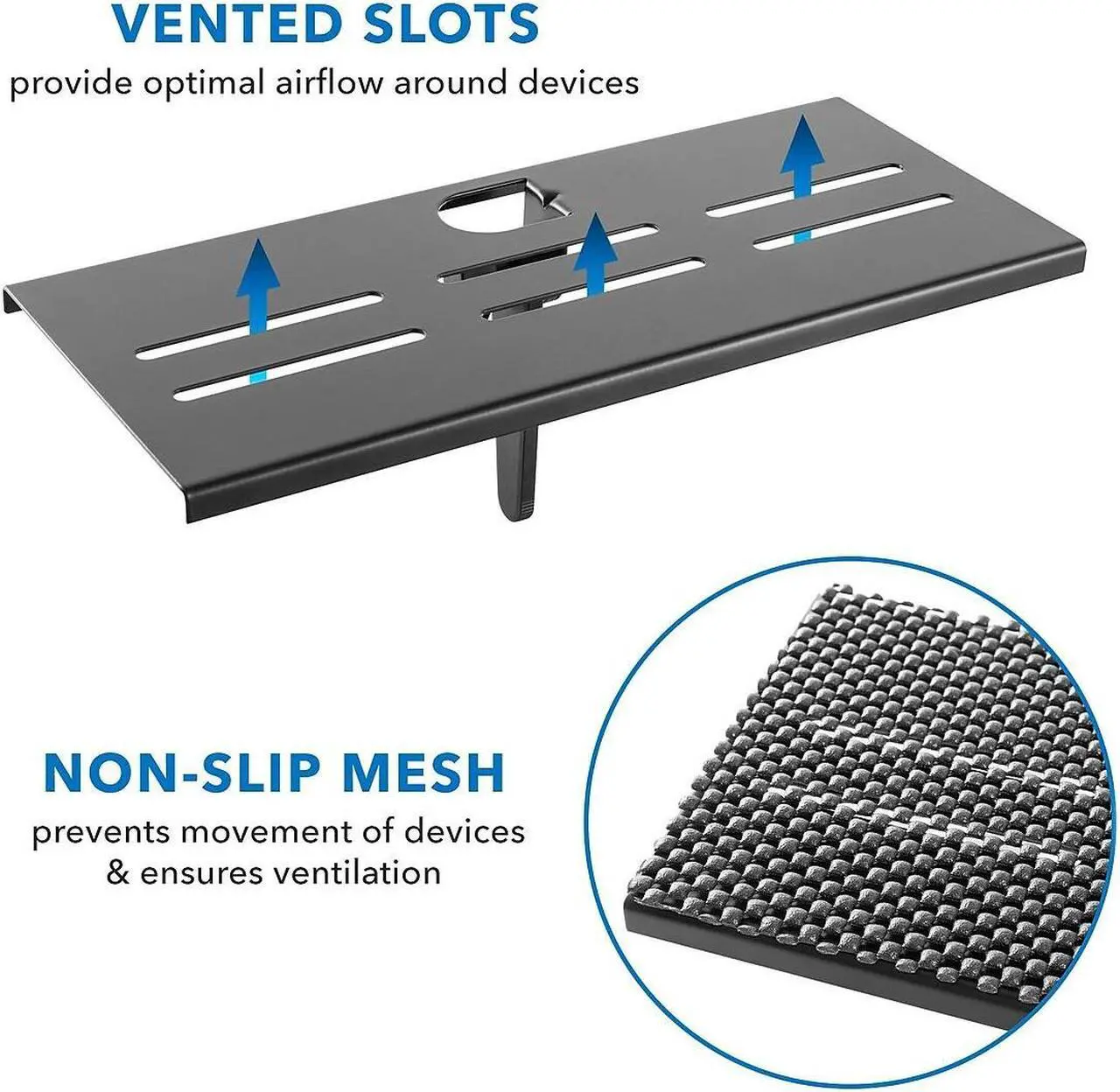 Alt view image 9 of 14 - Mount-It! TV Top Shelf | Attaches to TV | 13.2 lbs Capacity