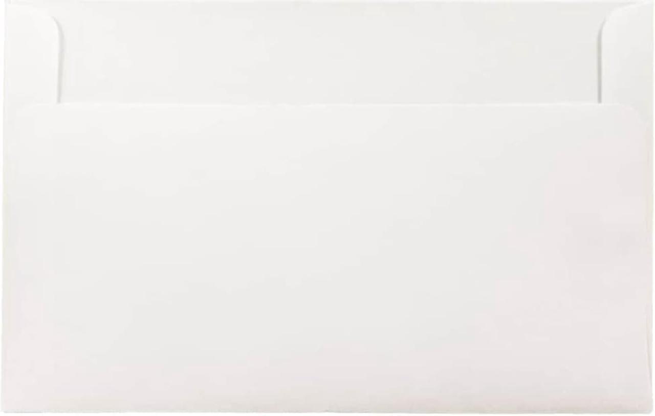 Alt view image 3 of 5 - JAM Paper® A10 (6 x 9 1/2) Strathmore Paper Envelope  - Bright White Wove -  25 envelopes per pack