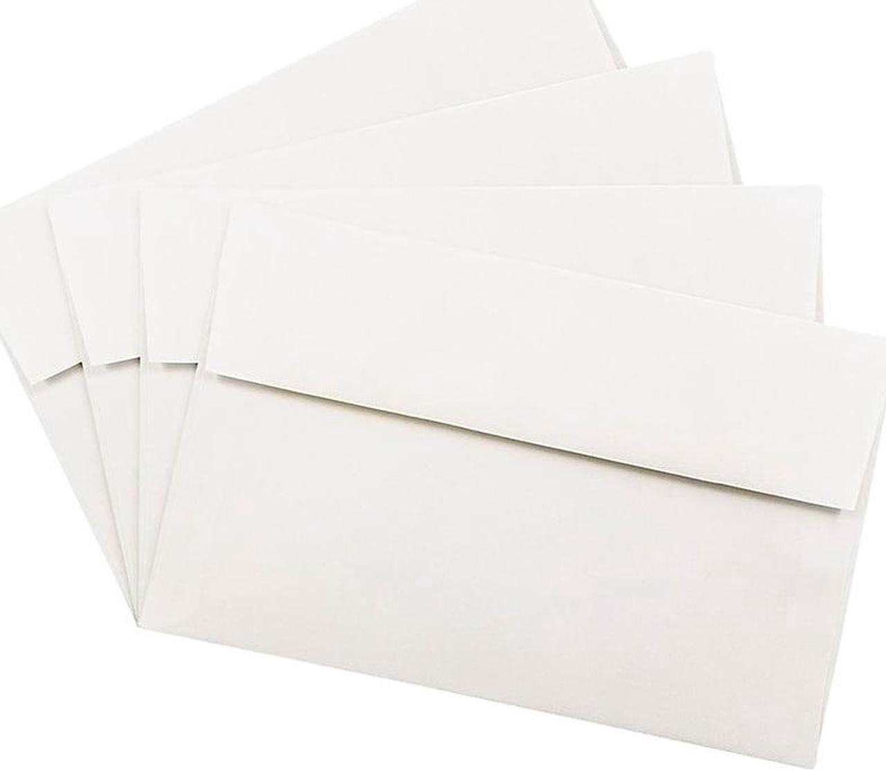 Alt view image 4 of 5 - JAM Paper® A10 (6 x 9 1/2) Strathmore Paper Envelope  - Bright White Wove -  25 envelopes per pack