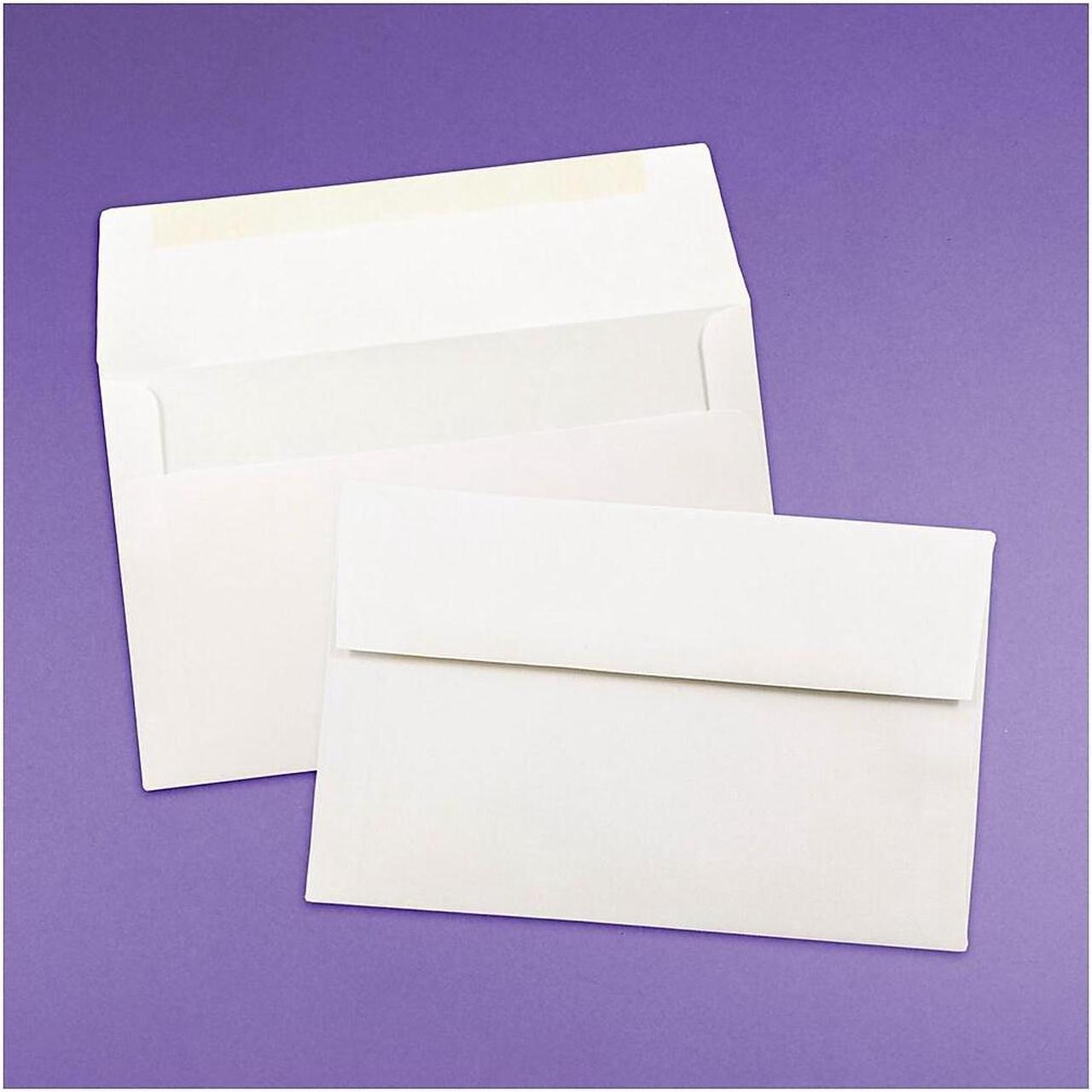 Alt view image 5 of 5 - JAM Paper® A10 (6 x 9 1/2) Strathmore Paper Envelope  - Bright White Wove -  25 envelopes per pack