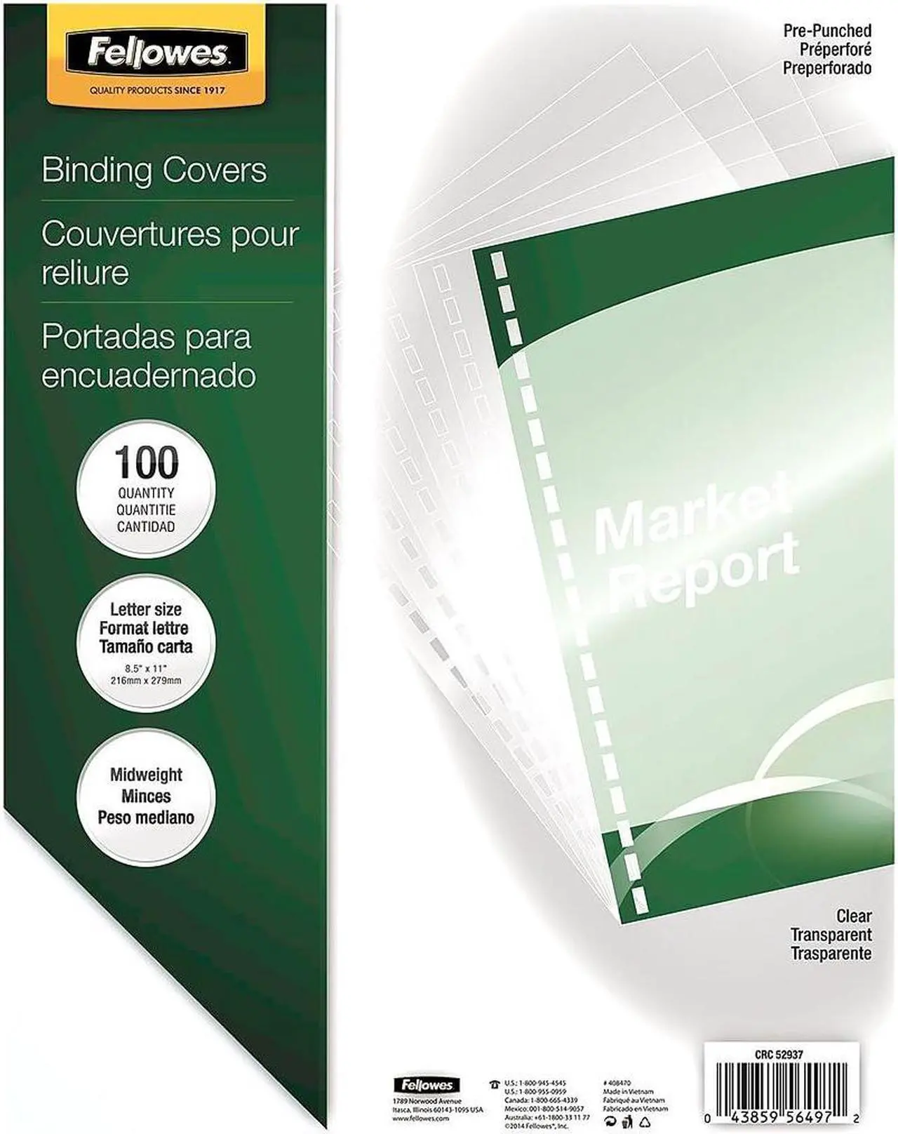 Alt view image 16 of 18 - FELLOWES 5293701 Binding Cover,Clr,8-1/2x11 In.,PK100