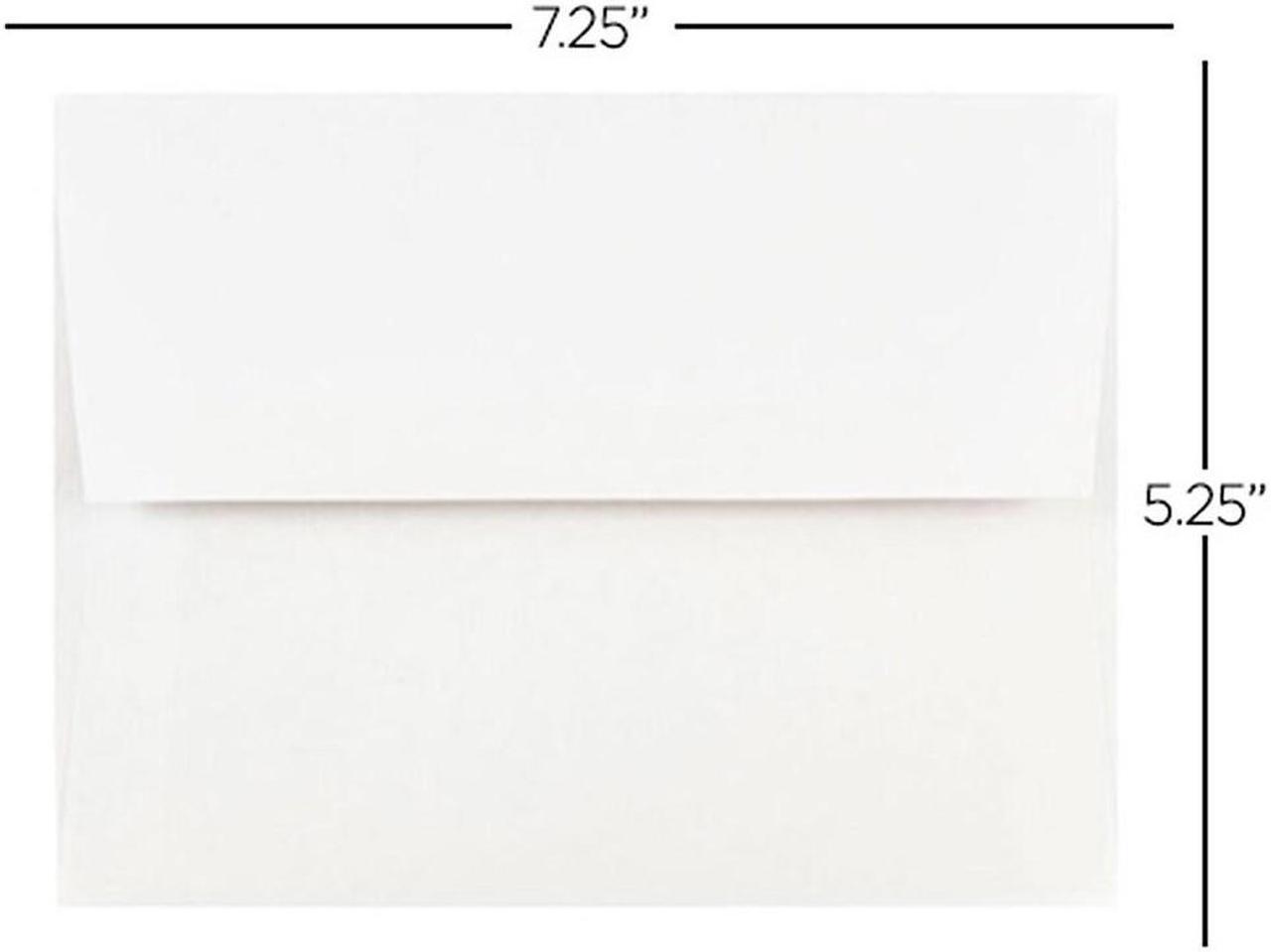 Alt view image 3 of 3 - JAM Paper Gummed A7 Invitation Envelopes 7 1/4" x 5 1/4" Regular White 73767C