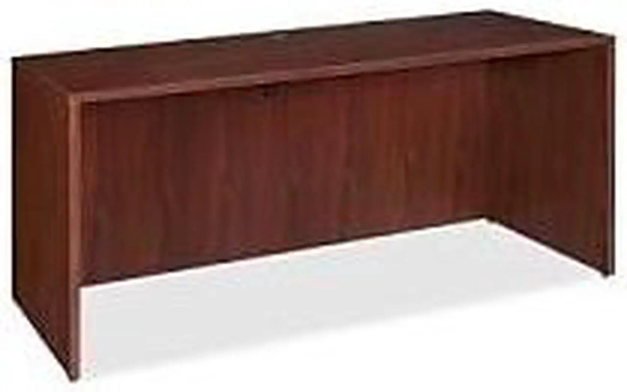 Alt view image 2 of 9 - Lorell Credenza Shell 66"x24"x29-1/2" Mahogany 69377