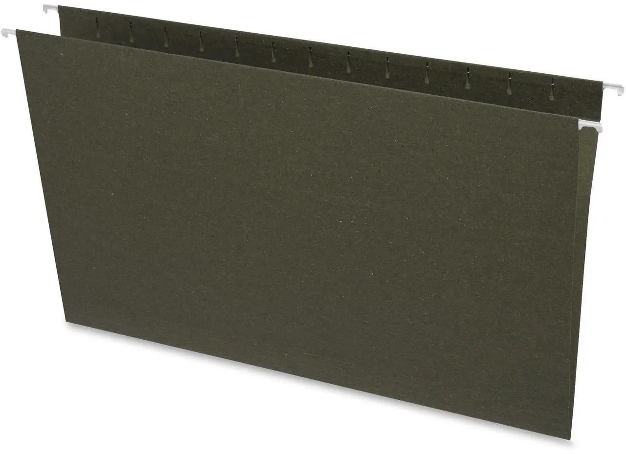 Main image of Business Source Hanging Folders w/o Tabs Legal 25/BX Green 26529