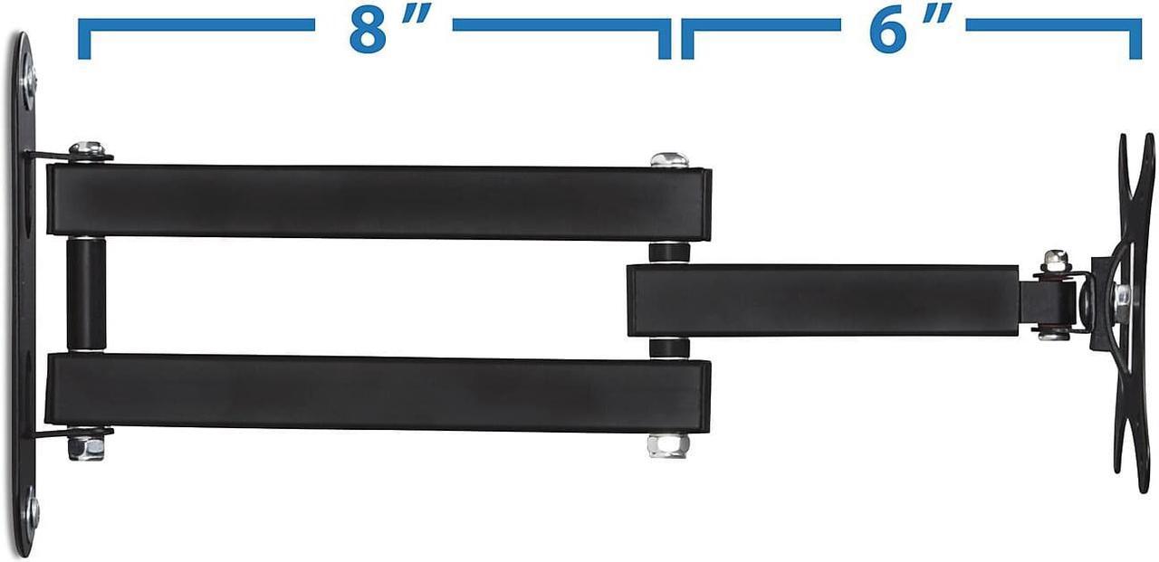 Alt view image 10 of 13 - Mount-It! Mount-lt! Adjustable Monitor Arm Up to 24" Black (MI-2041)