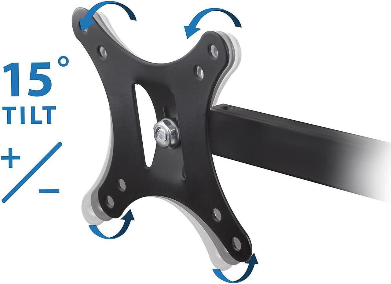 Alt view image 12 of 13 - Mount-It! Mount-lt! Adjustable Monitor Arm Up to 24" Black (MI-2041)