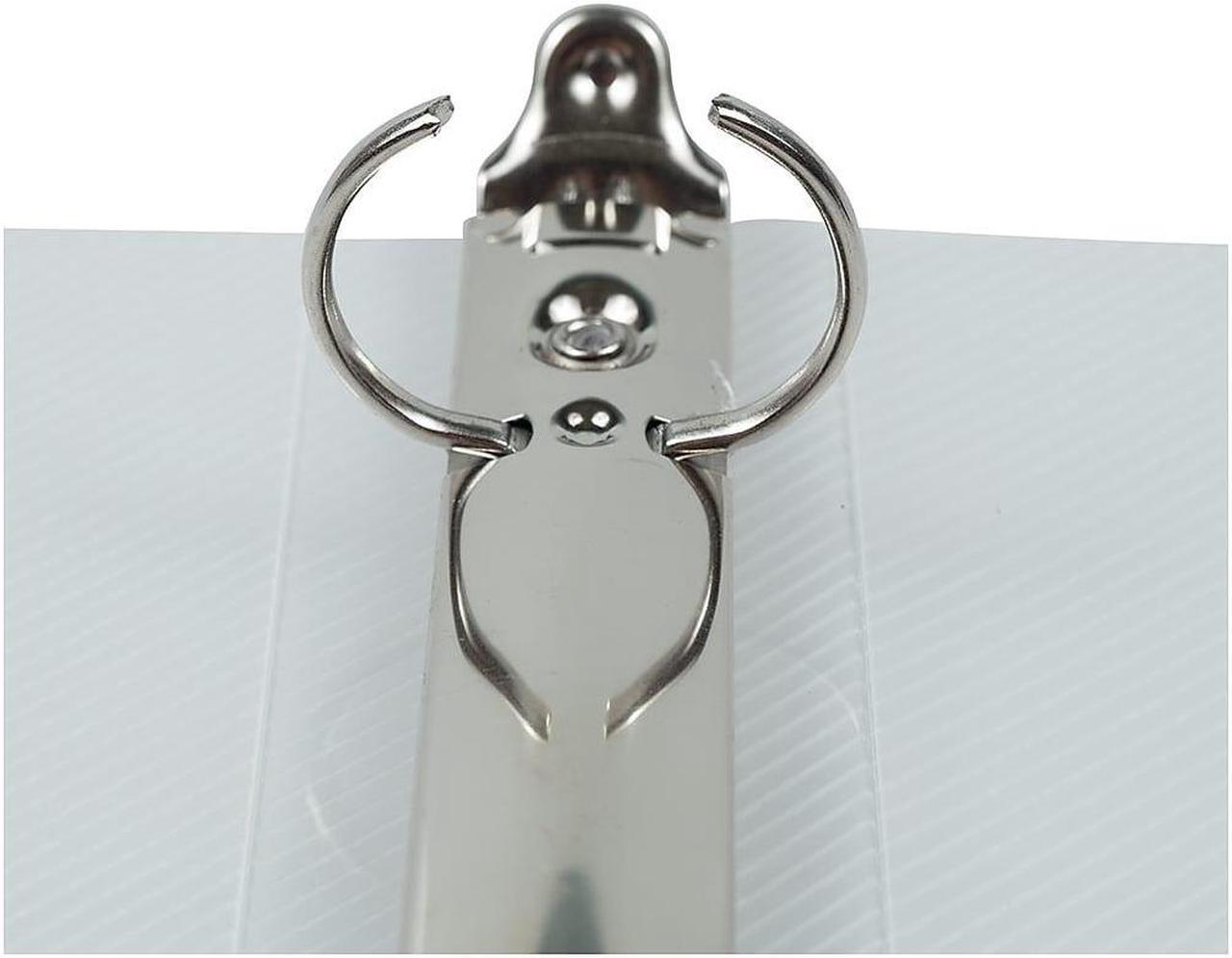 Alt view image 4 of 5 - JAM Paper Plastic 1 Inch Mini Binder 7.5 x 10.125 Clear 3 Ring Binder 370531985