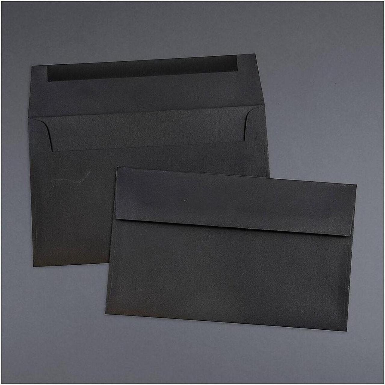 Alt view image 4 of 4 - JAM Paper A10 Invitation Envelopes 6 x 9.5 Black Linen 36168I