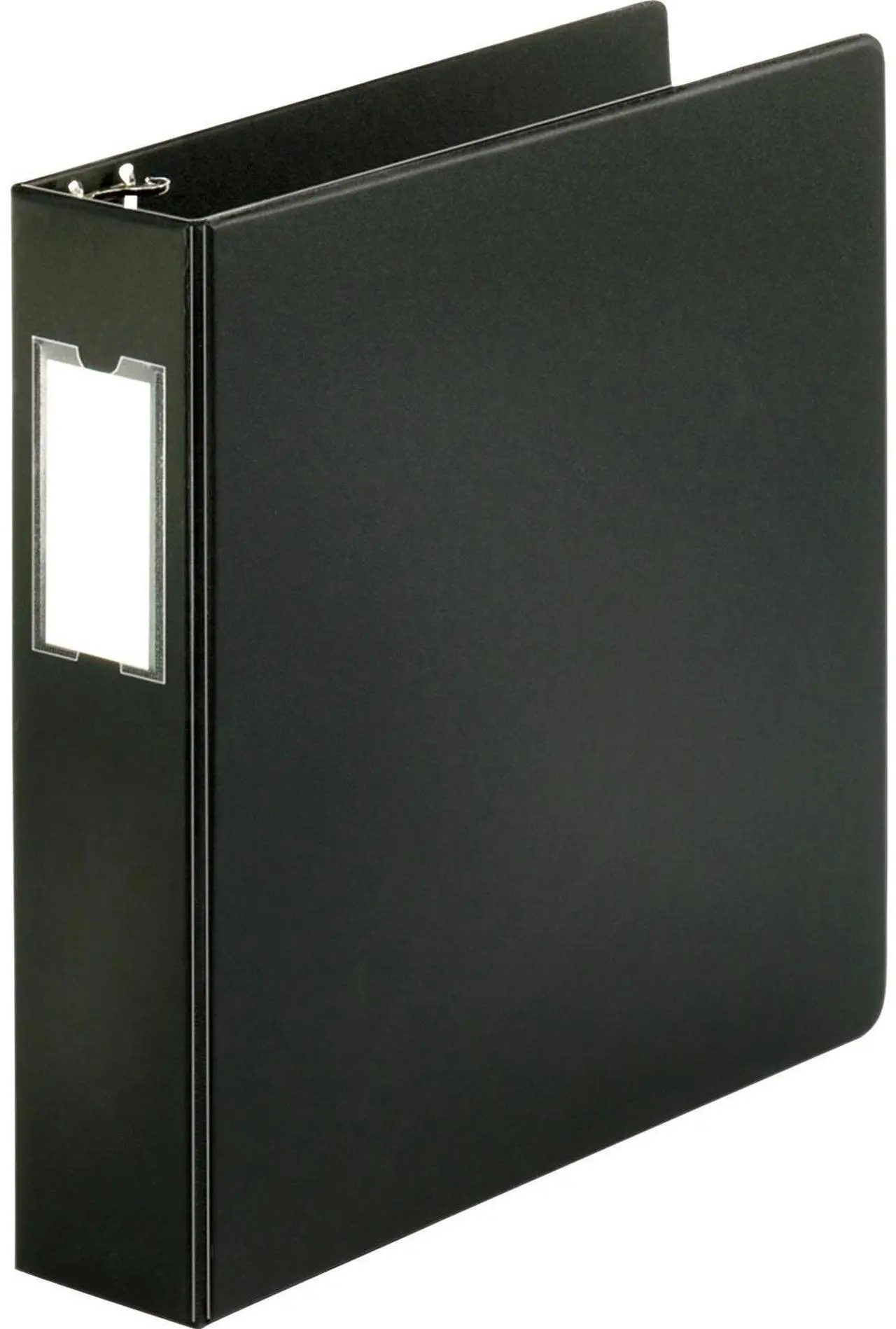 Alt view image 4 of 4 - Business Source Round Ring Binder w/Label Holder 2" Cap. 11"x8-1/2" BK 28561