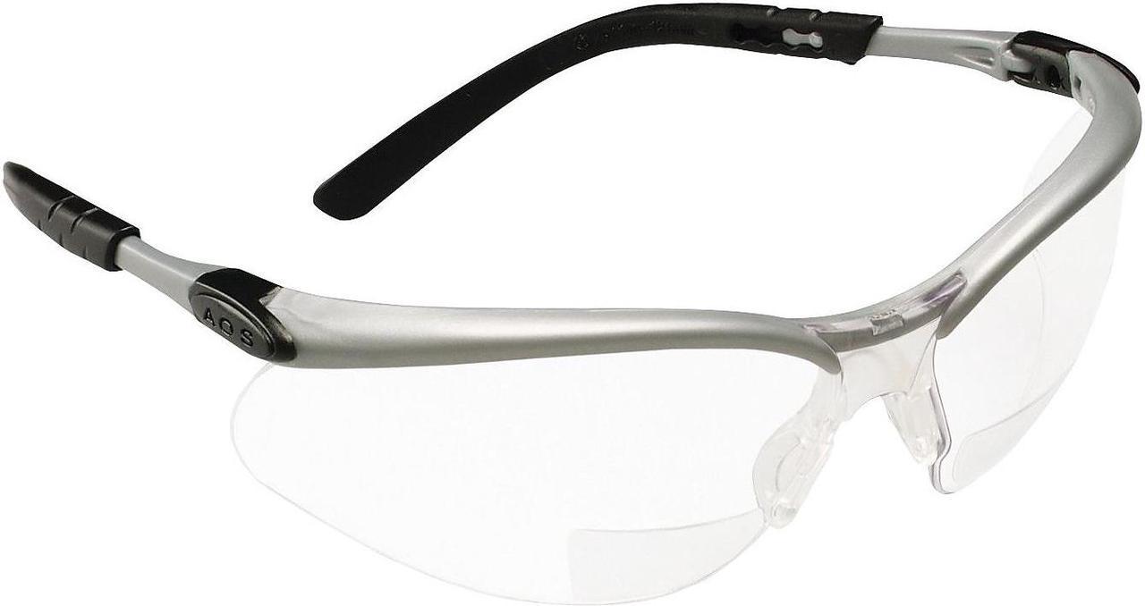 3M Occupational Health & Env Safety Silver & Black Frame Safety Glasses Gray 113780000020