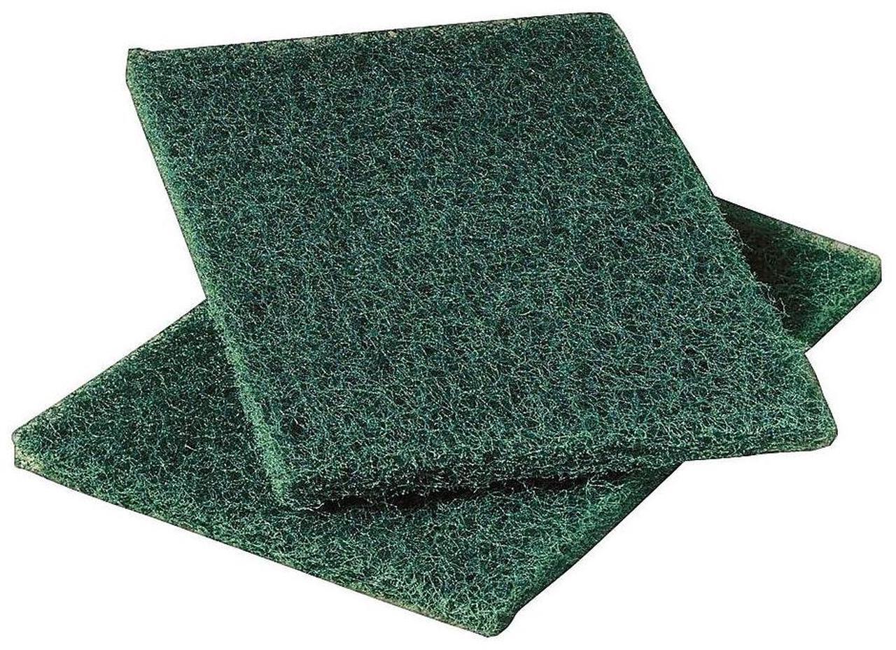 Alt view image 10 of 10 - Scotch-Brite PROFESSIONAL Commercial Heavy-Duty Scouring Pad 86 Green 6 x 9 12/Pack