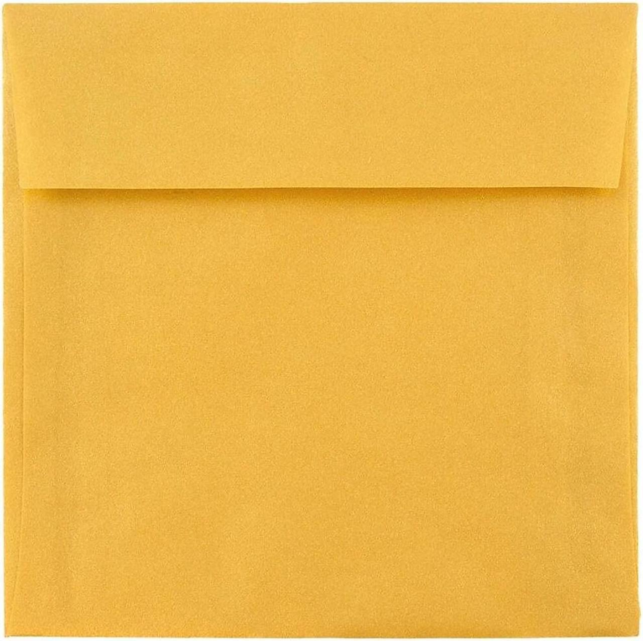 Alt view image 3 of 4 - JAM Paper® Square (8.5 x 8.5) Envelope - Gold Translucent - 25 envelopes per pack