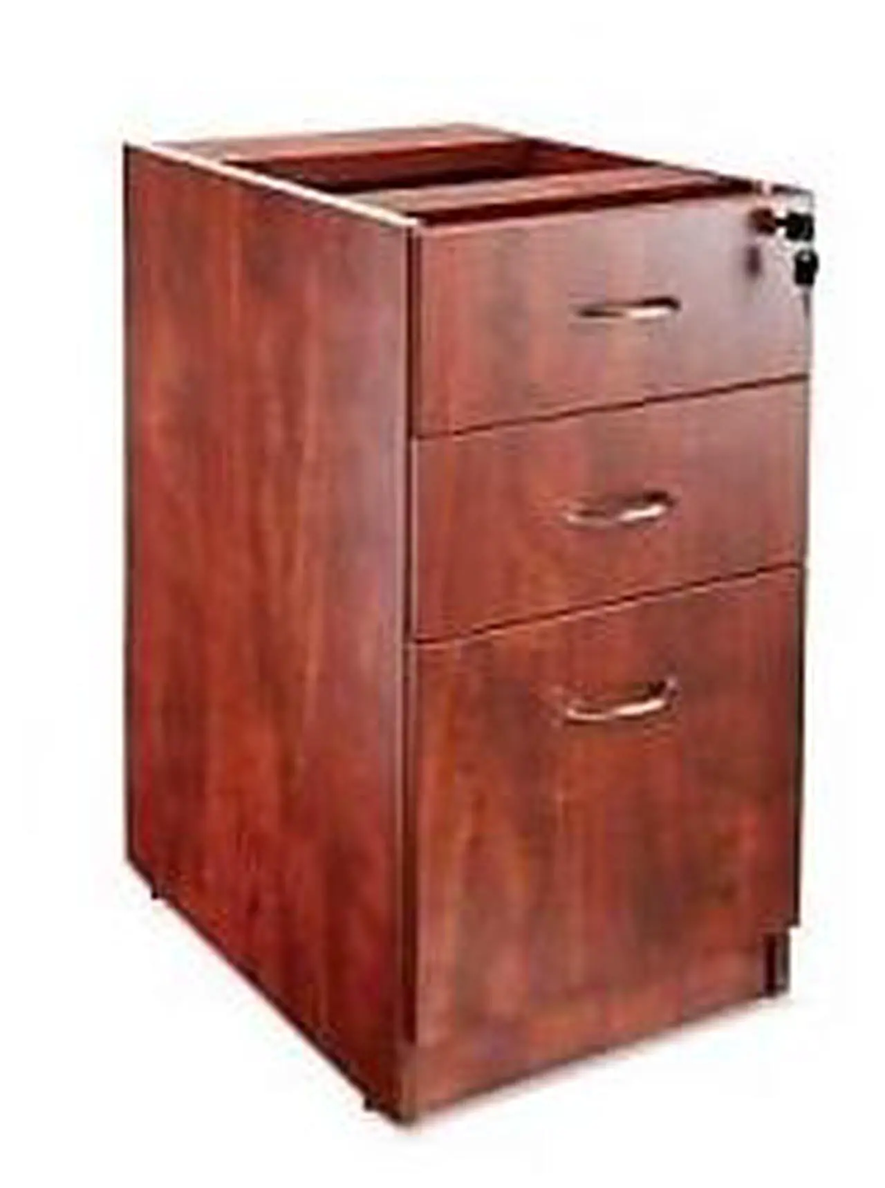 Alt view image 2 of 8 - Lorell Fixed Pedestal B/B/F 16"x22"x28-1/4" Cherry 69604