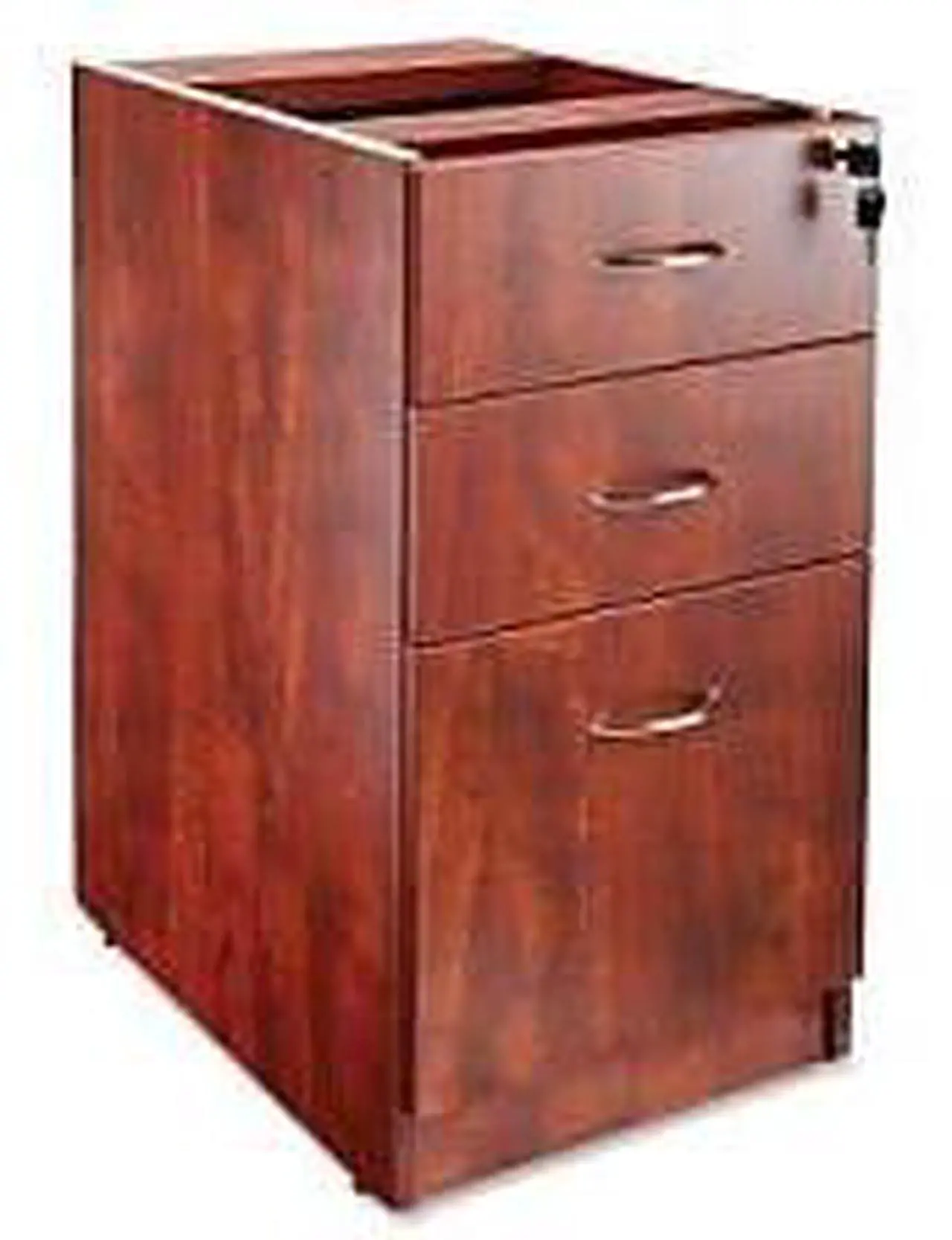 Alt view image 8 of 8 - Lorell Fixed Pedestal B/B/F 16"x22"x28-1/4" Cherry 69604