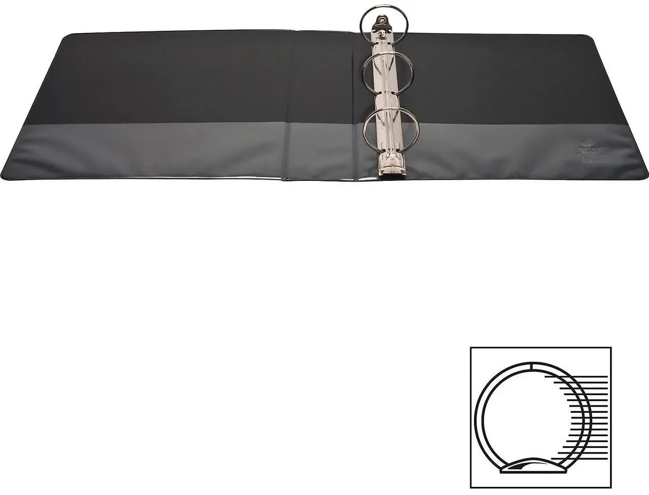 Alt view image 5 of 10 - Business Source View Binder w/ 2 Inside Pockets 2" Capacity Black 09956