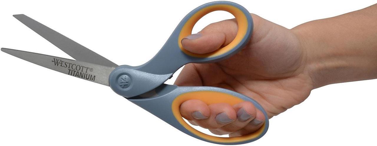 Alt view image 13 of 14 - Westcott Titanium Bonded Scissors 8" Bent 13731