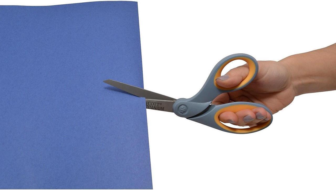 Alt view image 14 of 14 - Westcott Titanium Bonded Scissors 8" Bent 13731