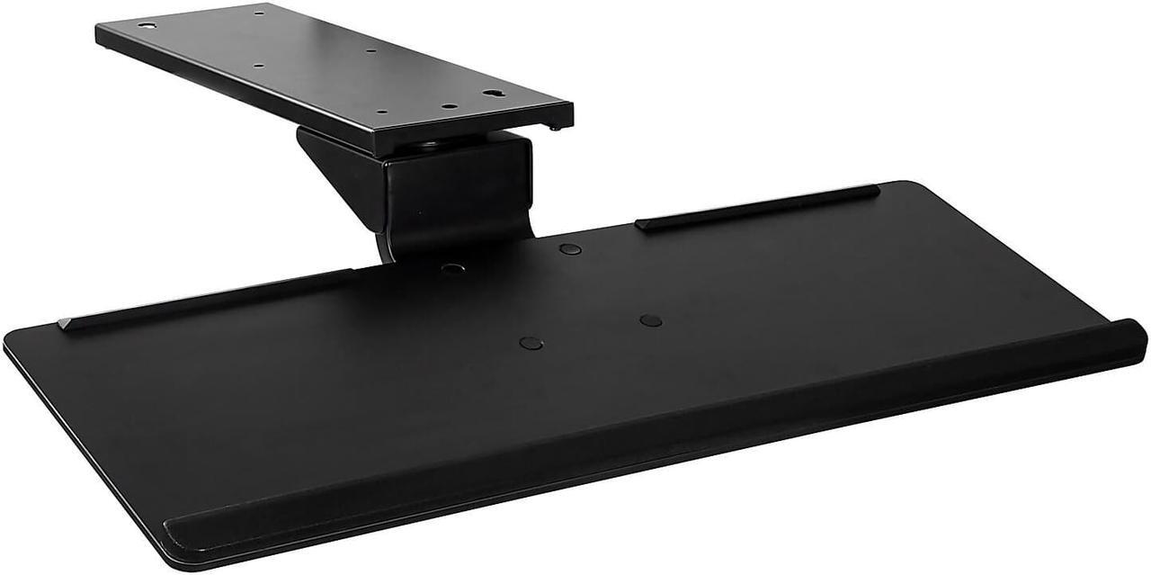 Alt view image 7 of 12 - Mount-It! Under Desk Keyboard Tray and Mouse Platform with Gel Wrist Pad | 17 Inch Track