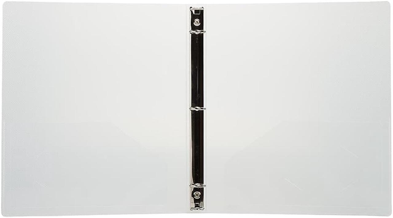 Alt view image 5 of 6 - JAM Paper Standard 3/4" 3-Ring Flexible Poly Binder Clear (750T1CL)