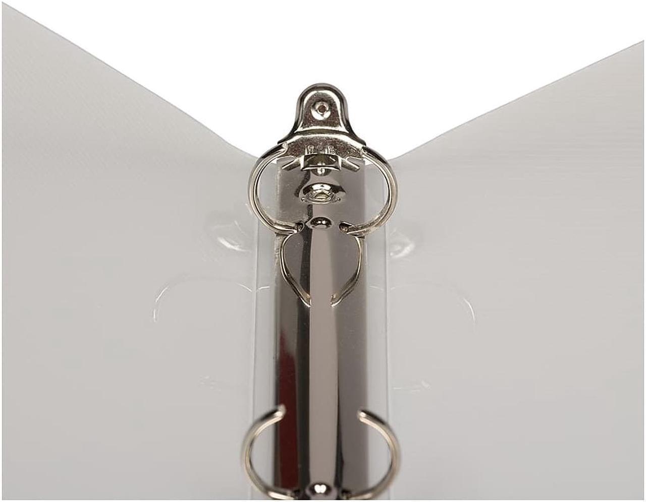 Alt view image 4 of 6 - JAM Paper Standard 3/4" 3-Ring Flexible Poly Binder Clear (750T1CL)