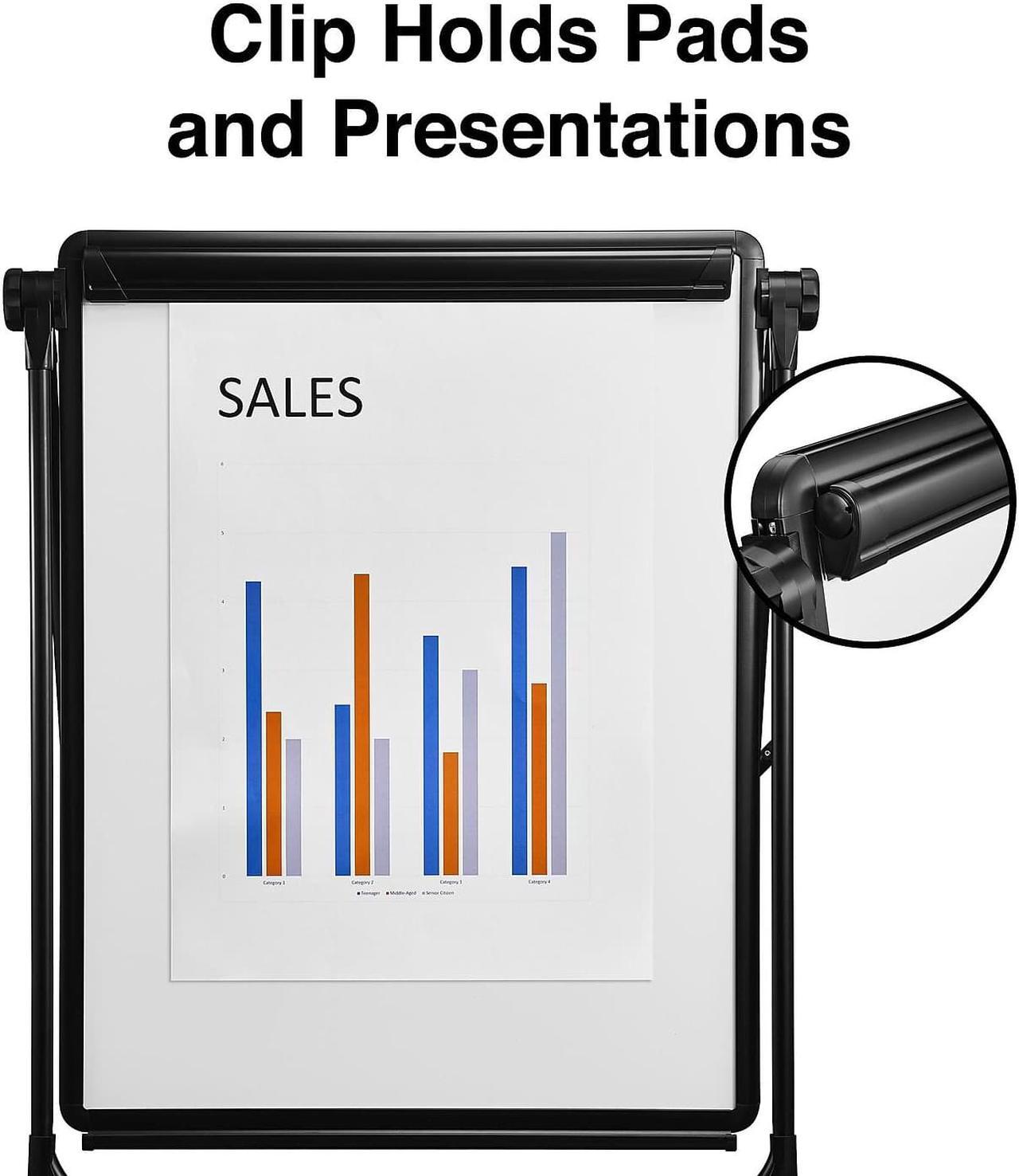 Alt view image 4 of 7 - Staples Flip Chart Easel Black Steel (28216US/50444US) 61293-CC