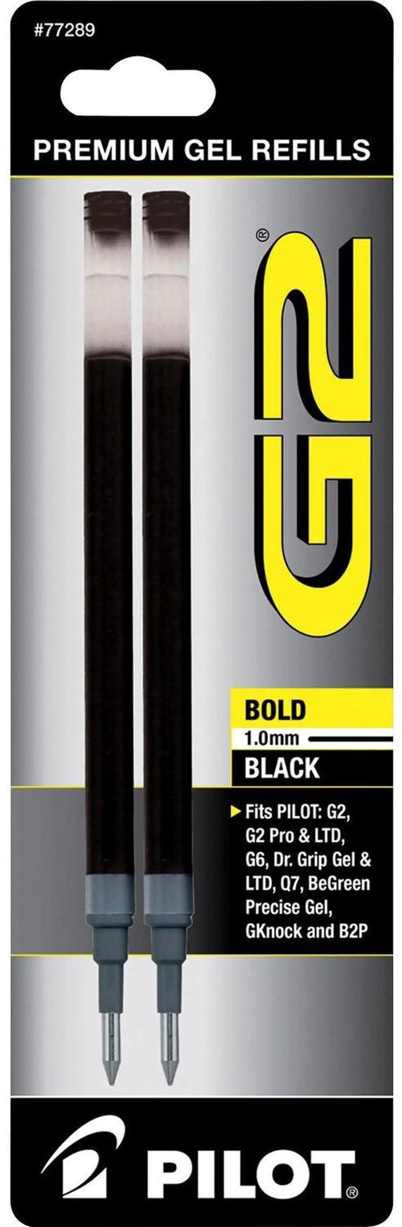 Alt view image 5 of 9 - Pilot Gel Refills Bold 2/PK Black 77289
