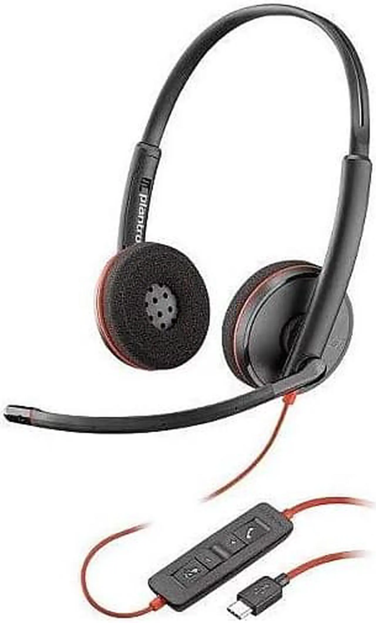 Alt view image 7 of 8 - Plantronics Blackwire 3220 USB-C Headset, On-Ear Mono Headset, Wired
