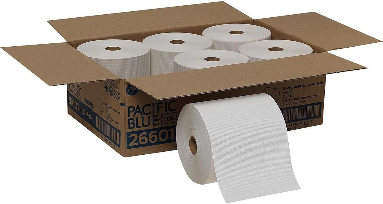 Alt view image 15 of 17 - Georgia Pacific 26601 Envision High-Capacity Nonperforated Paper Towel, 7-7/8 x 800', White, 6/Carton