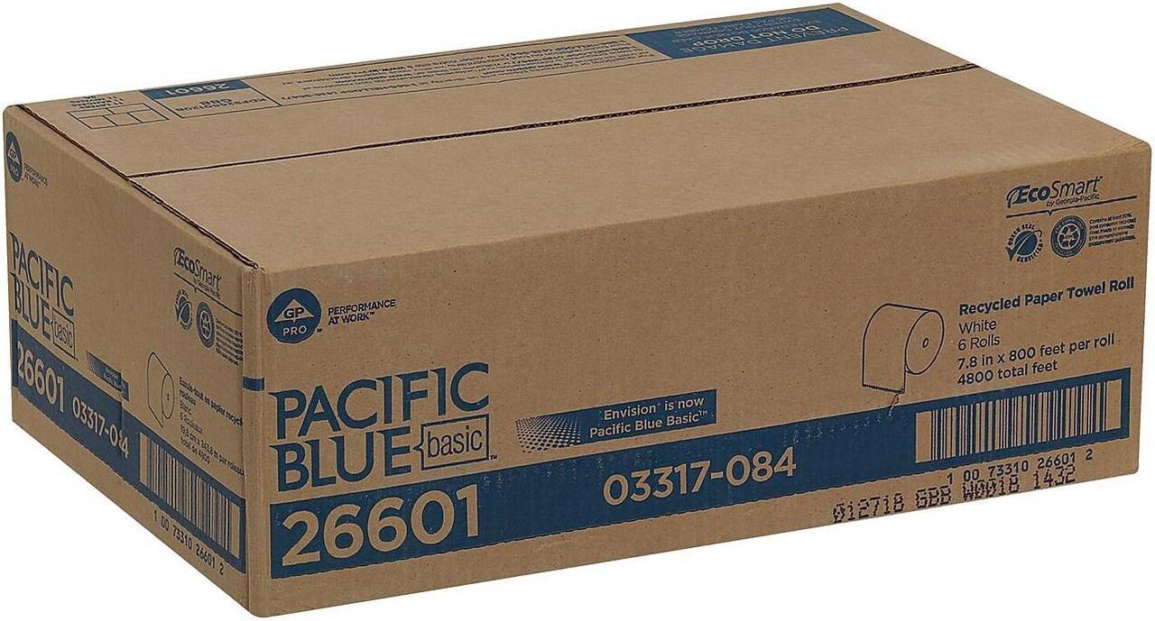 Alt view image 13 of 17 - Georgia Pacific 26601 Envision High-Capacity Nonperforated Paper Towel, 7-7/8 x 800', White, 6/Carton