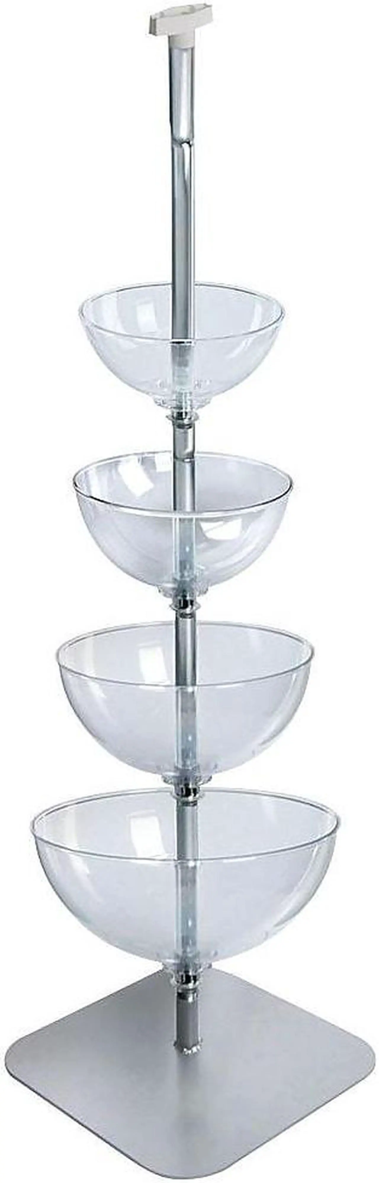 Alt view image 4 of 4 - AZAR DISPLAYS 750040 Four-Tier Cascading Bowl Floor Display