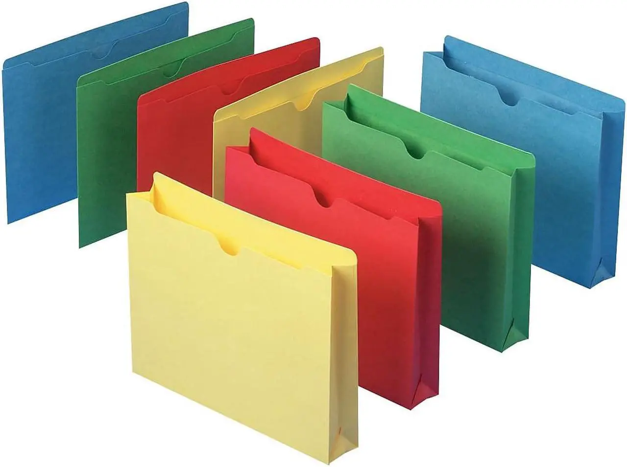 Alt view image 3 of 9 - Smead Colored File Jackets w/Reinforced 2-Ply Tab Letter Assorted 100/Box 75613