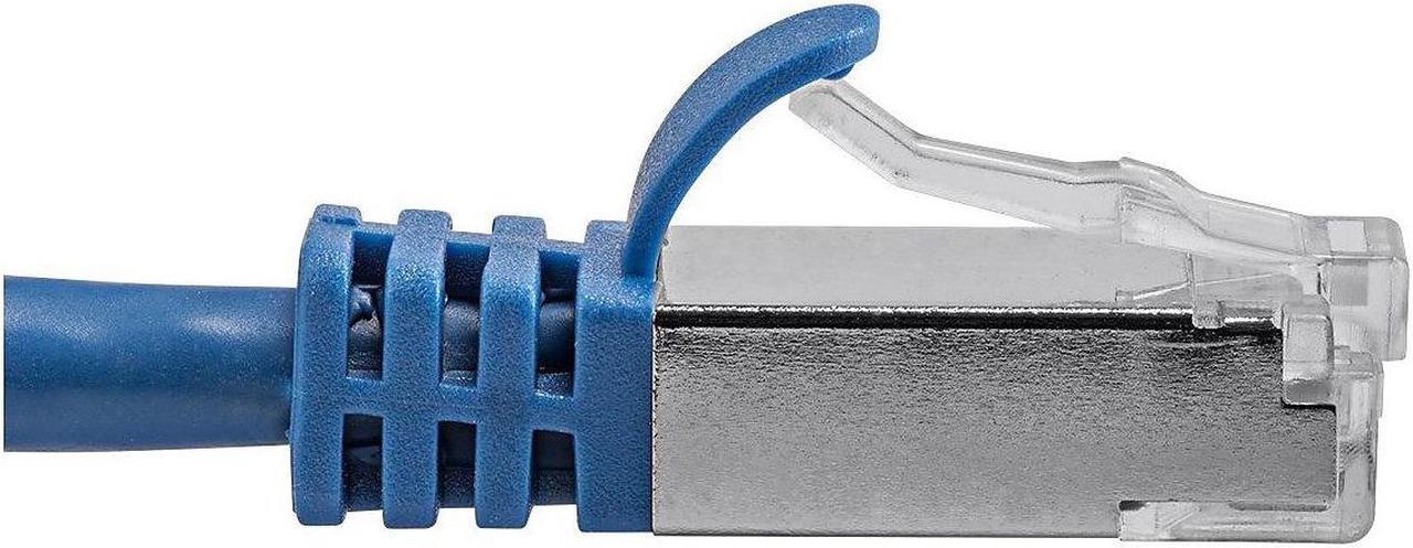 Alt view image 19 of 20 - Monoprice Cat7 Ethernet Patch Cable - 10 Feet - Blue | Network Internet Cord - Flexboot RJ45 Stranded 600Mhz S/FTP CMX Pure Bare Copper Wire 26AWG - Entegrade Series