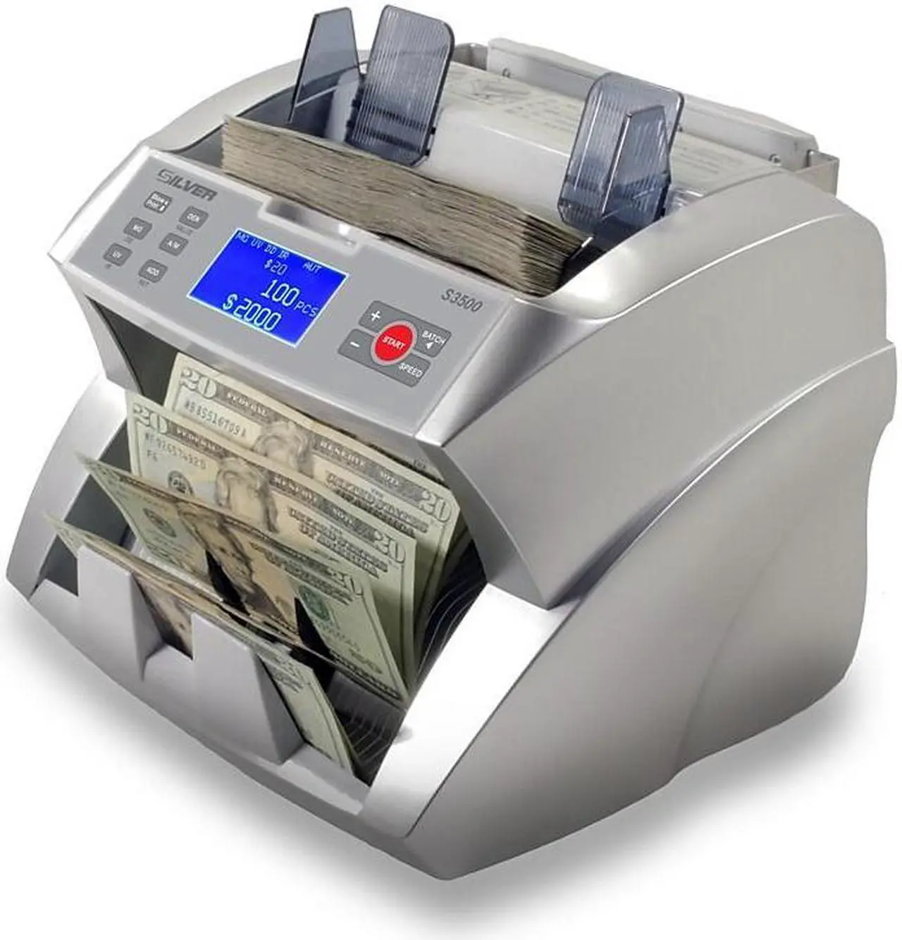 Alt view image 2 of 3 - SILVER by AccuBANKER S3500 Flex Bill Counter (AB3500)