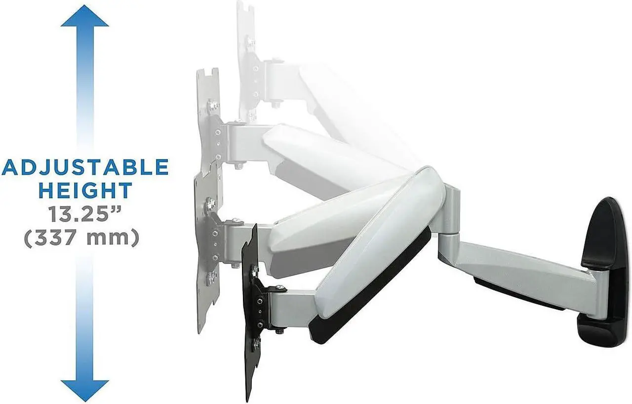 Alt view image 12 of 13 - Mount-It! Height Adjustable TV Wall Mount Bracket with Full Motion Gas Spring Arm for 28" to 47" TVs (MI-442)