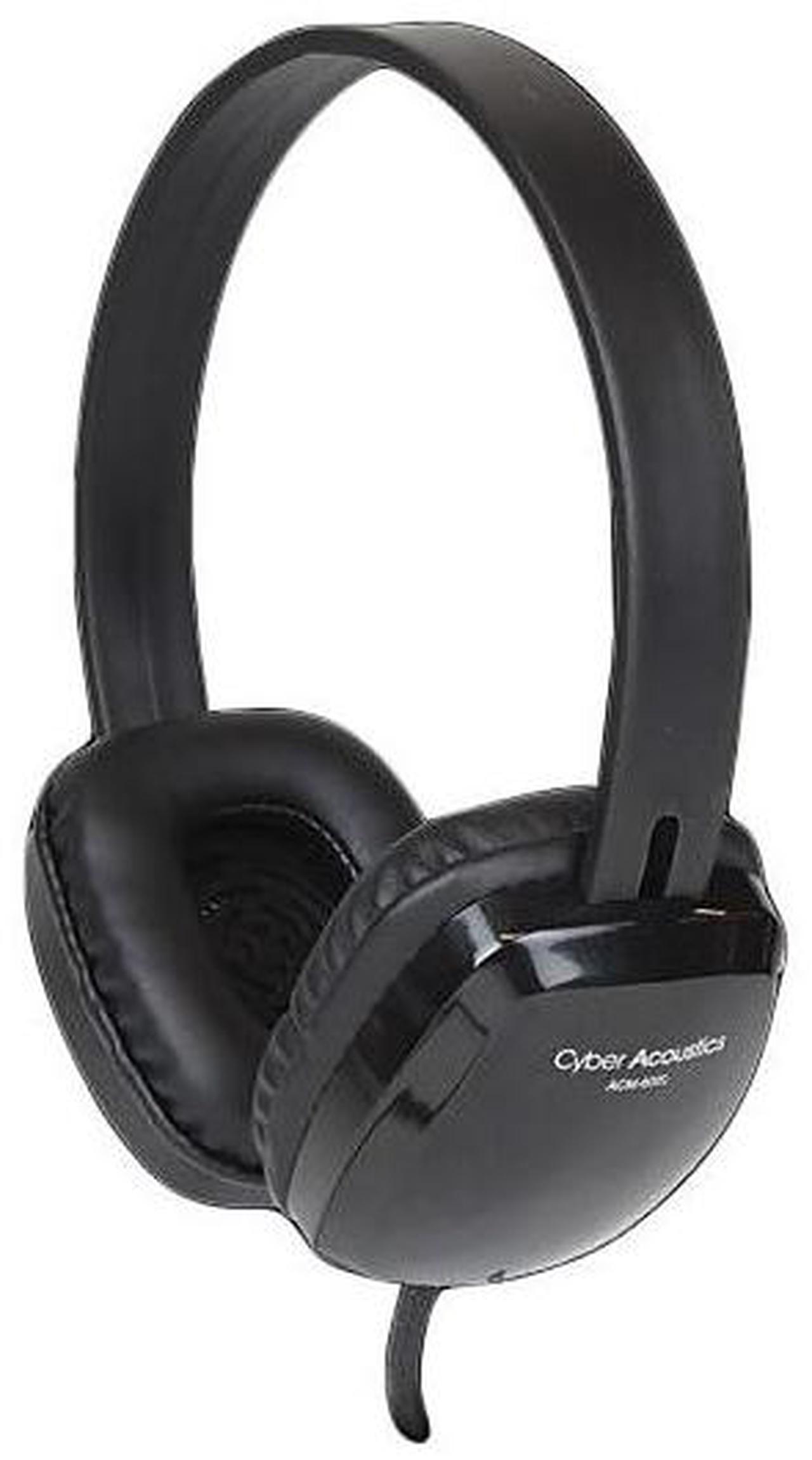 Alt view image 10 of 13 - Cyber Acoustics Stereo Headphones Black ACM-6005