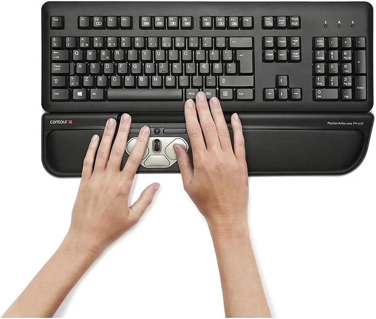Alt view image 11 of 13 - Contour Design - RM-FREE3 - Contour RollerMouse Free3 Mouse - Cable - 2800 dpi - Scroll Wheel