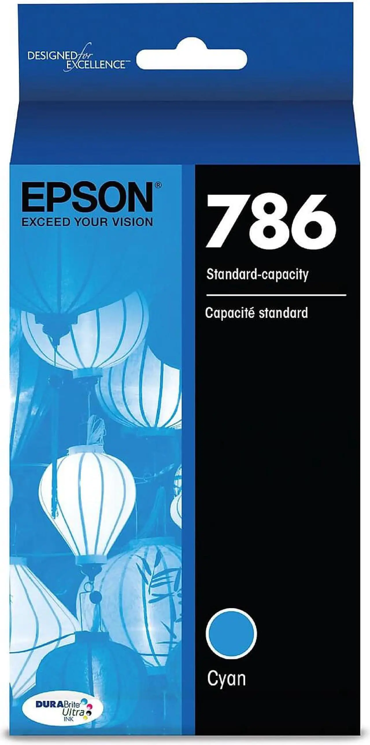 Alt view image 3 of 7 - Epson America T786220S Durabrite Ultra Ink Cartridge, Cyan