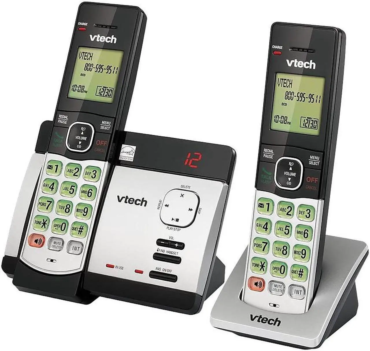 Alt view image 5 of 10 - Vtech Communications CS6729-2 Cordless Phone Answering System, Caller ID/Call Waiting, 2-Handset - Quantity 1
