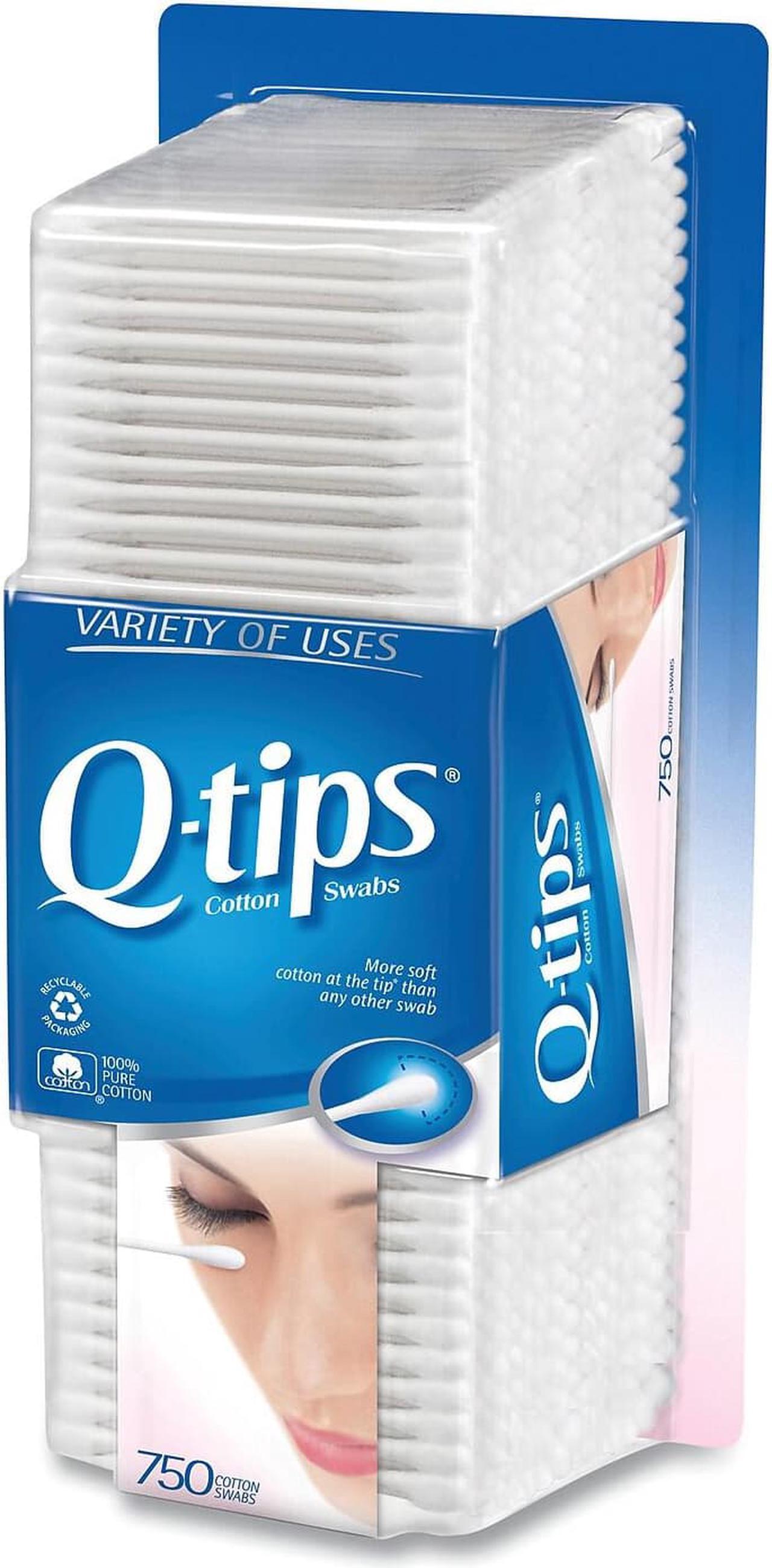 Alt view image 9 of 14 - Q-tips Cotton Swabs 750/Pack 09824PK