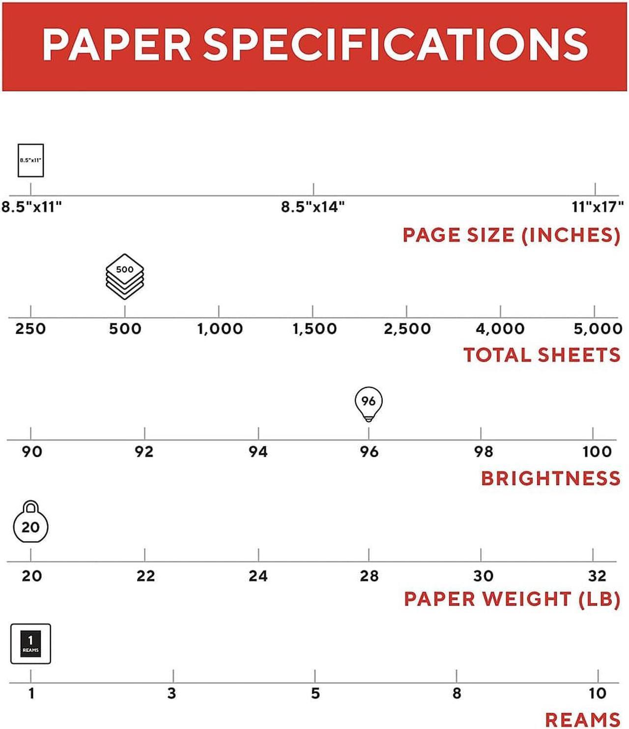 Alt view image 3 of 6 - TRU RED 8.5" x 11" Multipurpose Paper 20 lbs. 96 Brightness 500/RM 513099