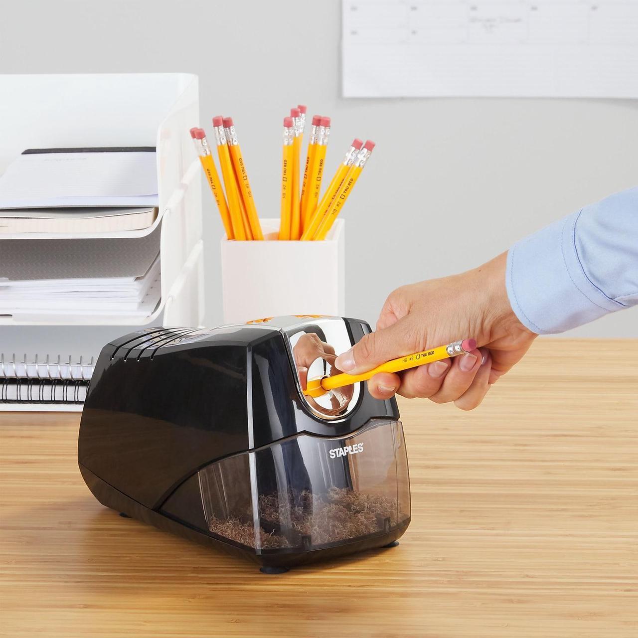 Alt view image 4 of 6 - Staples Power Extreme Electric Pencil Sharpener Heavy-Duty Black (21834) 356332