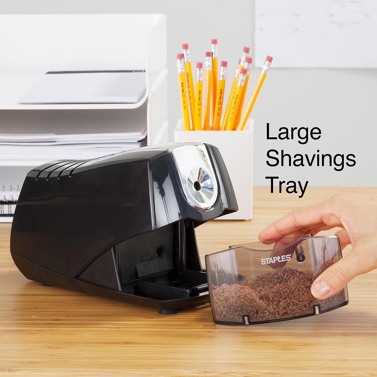 Alt view image 5 of 6 - Staples Power Extreme Electric Pencil Sharpener Heavy-Duty Black (21834) 356332